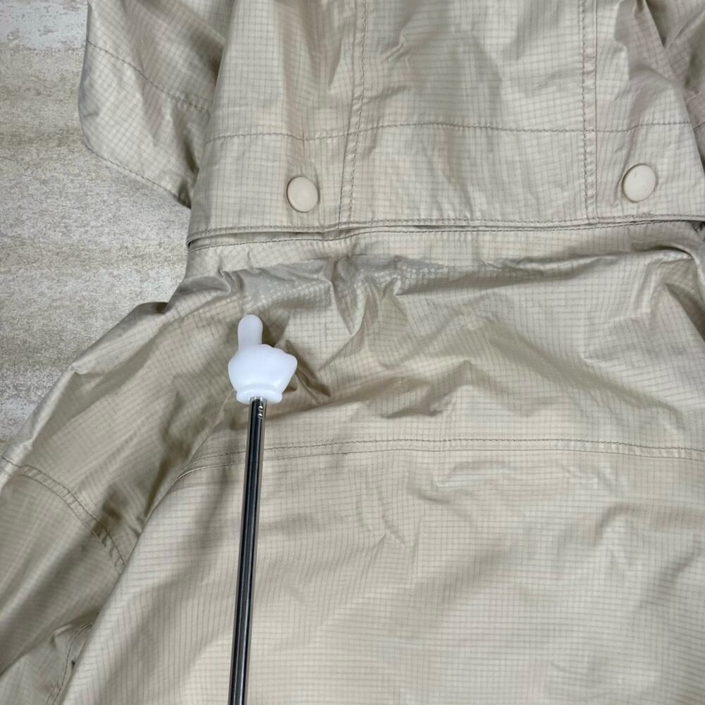 Vintage Y2K Patagonia Windbreaker Jacket Womens S Tan Trench Coat Style Length - Picture 5 of 7